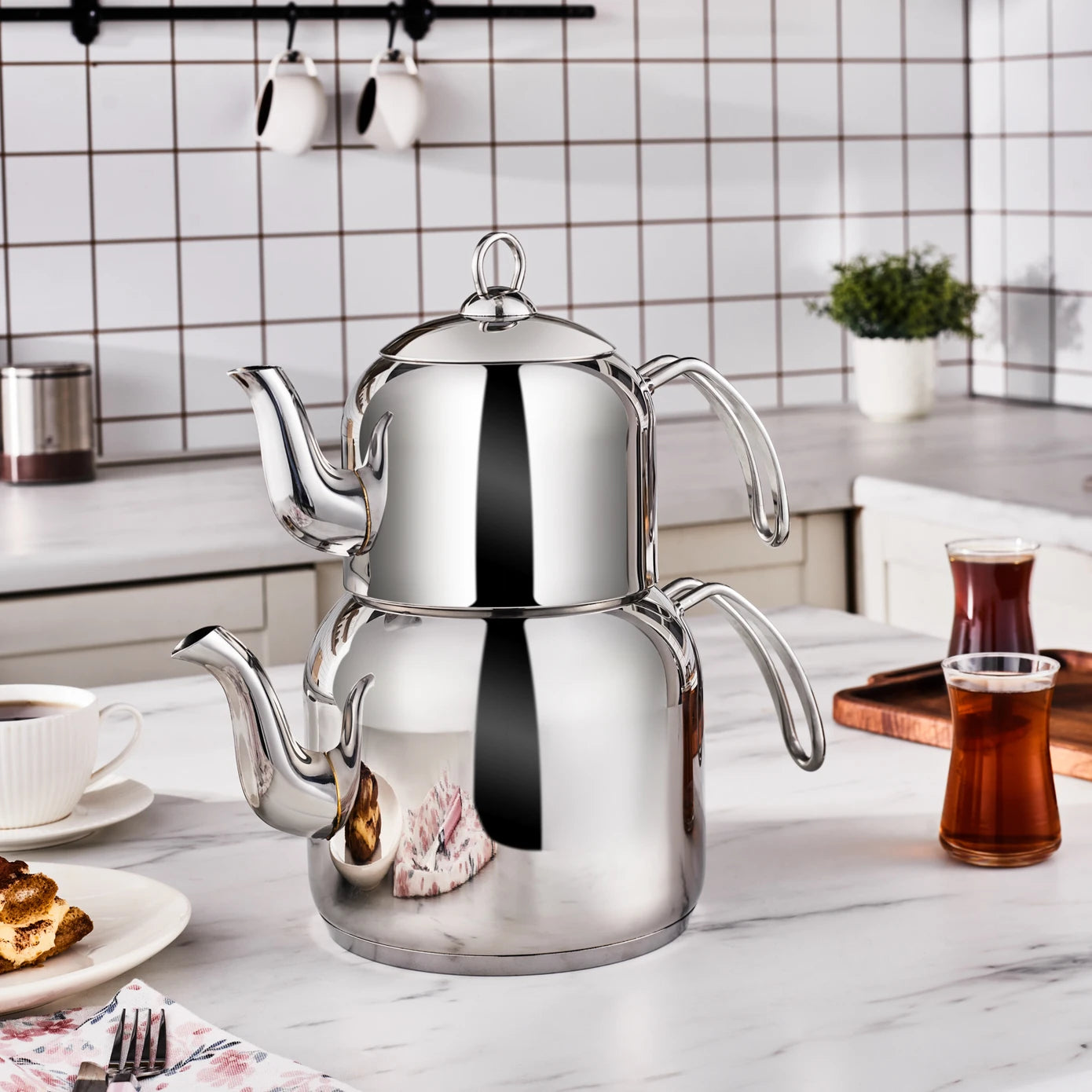 KARACA DEREN DEVRILMEZ CAYDANLIK Tea Pot