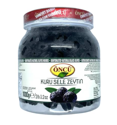 ÖNCÜ Siyah Zeytin KURU SELE SİYAH ZEYTİN 1kg