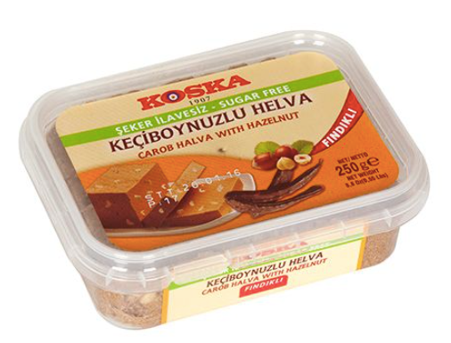 KOSKA Şekersiz Keçiboynuzu Helvası KECIBOYNUZLU HELVA ŞEKER İLAVESİZ 250gr