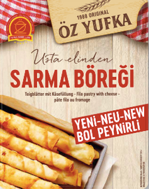 OZ YUFKA Filo Pastry with Cheese SARMA BOREGI 500g