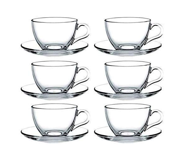PASABAHCE BASIC CAY SETI 12LI Tea Cup Set 12 pcs