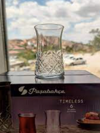 PASABAHCE Tea Glass Set of 6 TIMELESS CAY BARDAGI SETI