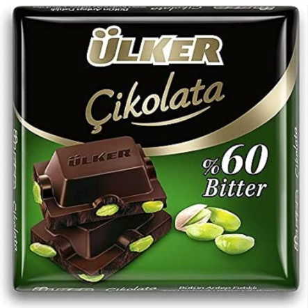 ÜLKER KARE ANTEP FISTIKLI ÇIKOLATA Fıstıklı Çikolata