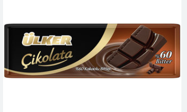 ULKER BITTER CIKOLATA Dark Chocolate 60g