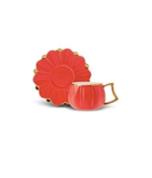 KARACA CICEK 6 KISILIK KAHVE FINCANI SETI Coffee Cups Set of 6 People