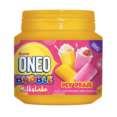 ULKER ONEO DOPDOLU MILKSHAKE SAKIZ Milkshake Chewing Gum 75g