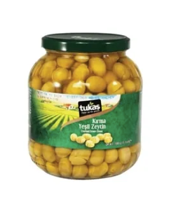 TUKAS KIRMA YESIL ZEYTIN Cracked Green Olives 1kg
