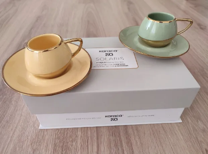 KARACA SOLARIS 2 KISILIK KAHVE FINCANI 2'li Kahve Fincan Takımı Çok Renkli