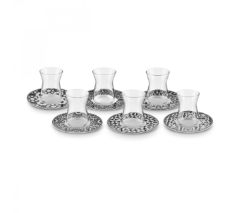 KARACA VONA 6 KISILIK 12 PARCA CAY SETI Tea Set Black 12pcs