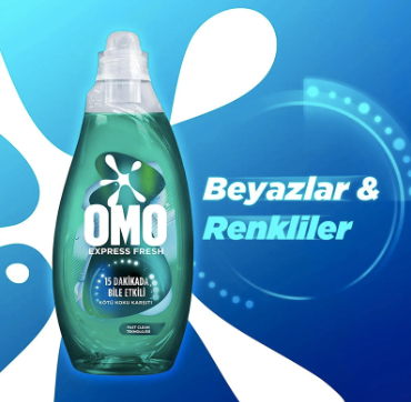 OMO SIVI EXPRESS FRESH BEYAZ RENKLI Liquid Laundry Detergent Color and Whites 1480ml