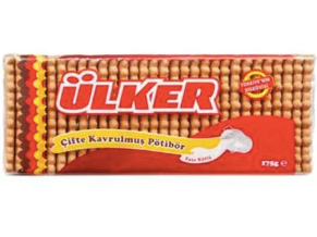 ULKER POTIBOR CIFTE KAV Petit Beurre Biscuits Double Roasted 175g