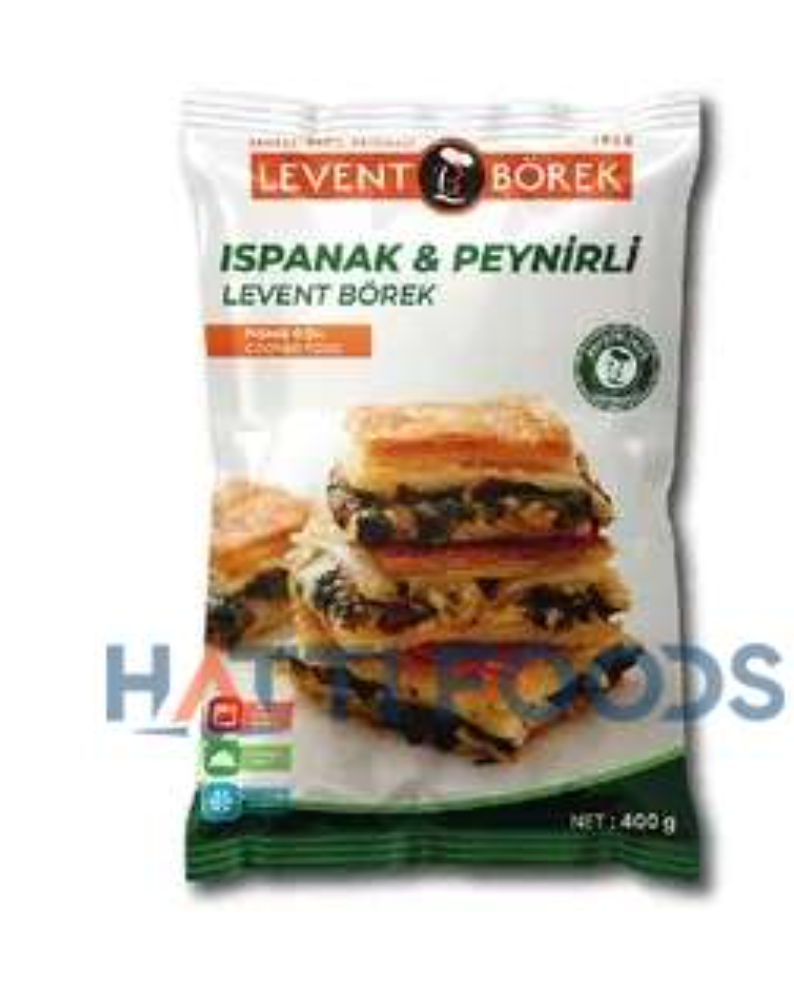 LEVENT BOREK ISPANAKLI PEYNIRLI SU BOREGI Baked Phyllo Spinach Cheese Pastry 400g