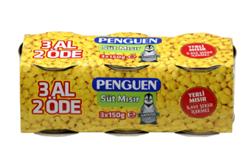 PENGUEN MISIR KONSERVESI Canned Corn 150 x 3
