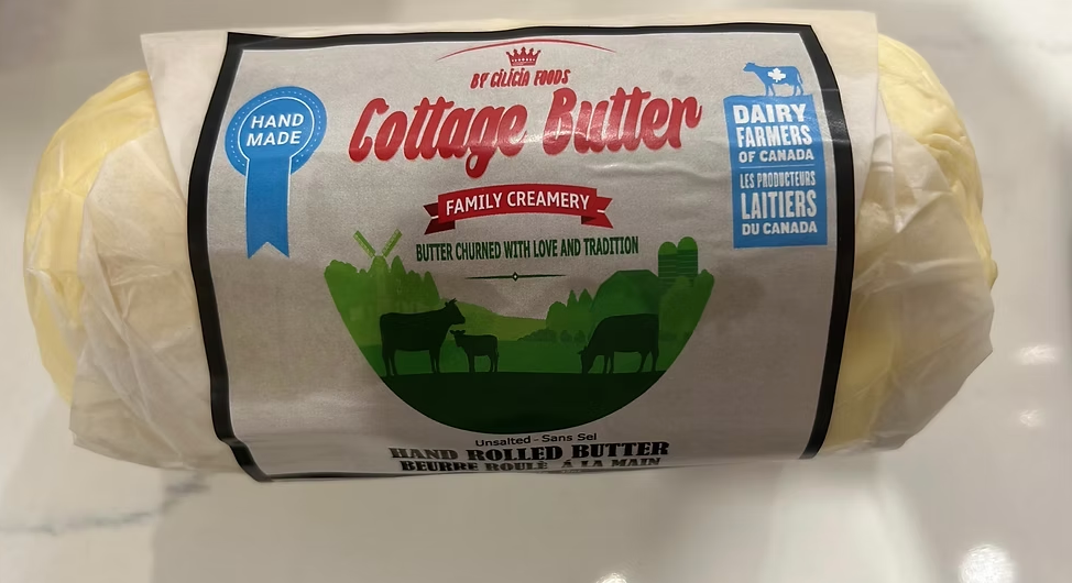 Hand Rolled Cottage Butter Unsalted 1lb