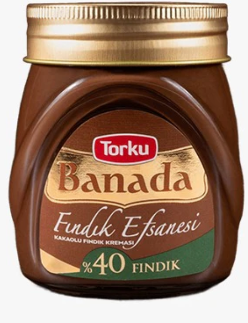 TORKU BANADA FINDIK EZMESI CAM Hazelnut Butter Jar 370g
