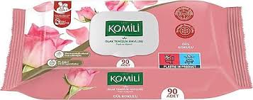 KOMILI ISLAK MENDIL GÜL KOKULU 90LI Gül Kokulu Islak Mendil 90'lı