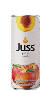 JUSS SEFTALI TENEKE Peach Juice Tin 250ml