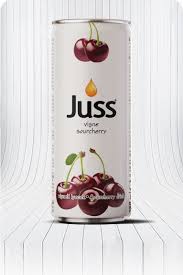 JUSS VISNE TENEKE Sour Cherry Juice Tin 250ml