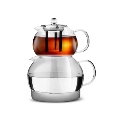 KARACA REFIKA GONLUBOL INDUKSIYON TABAN CAM CAYDANLIK Induction Base Glass Teapot