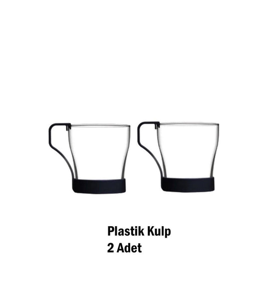 PASABAHCE CHROMA 2LI CAM KUPASIYAH 240cc Cam Çay Fincanı 2 Adet Barista