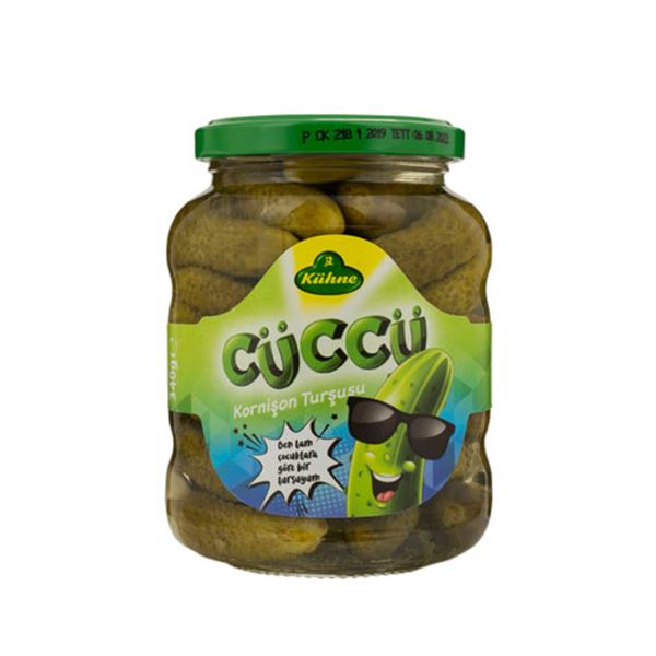 KUHNE Cornichon Pickle CUCCU KORNISON TURSU 370g