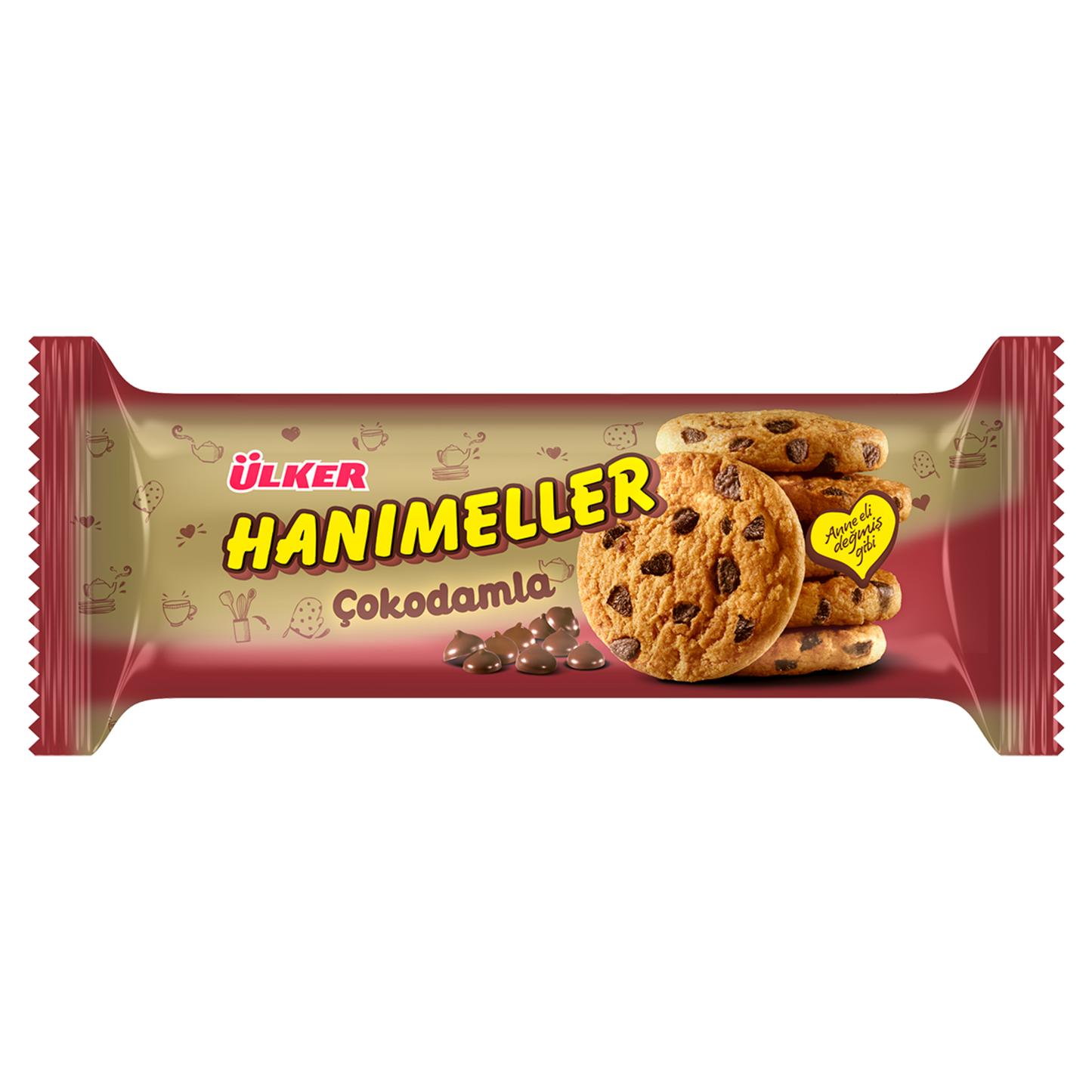 ULKER HANIMELLER COKODAMLA RULO Chocolate Chips Cookie 82g