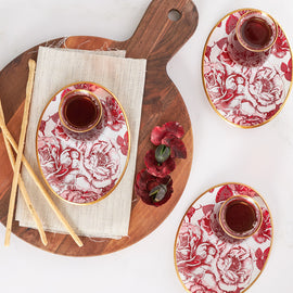 Rosa Tea Set 12 pieces CAY BARDAGI TAKIMI