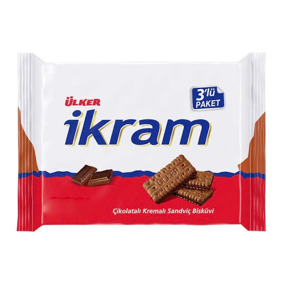 ULKER IKRAM CIKOLATALI Biscuit with Cacao Cream Pack of 3