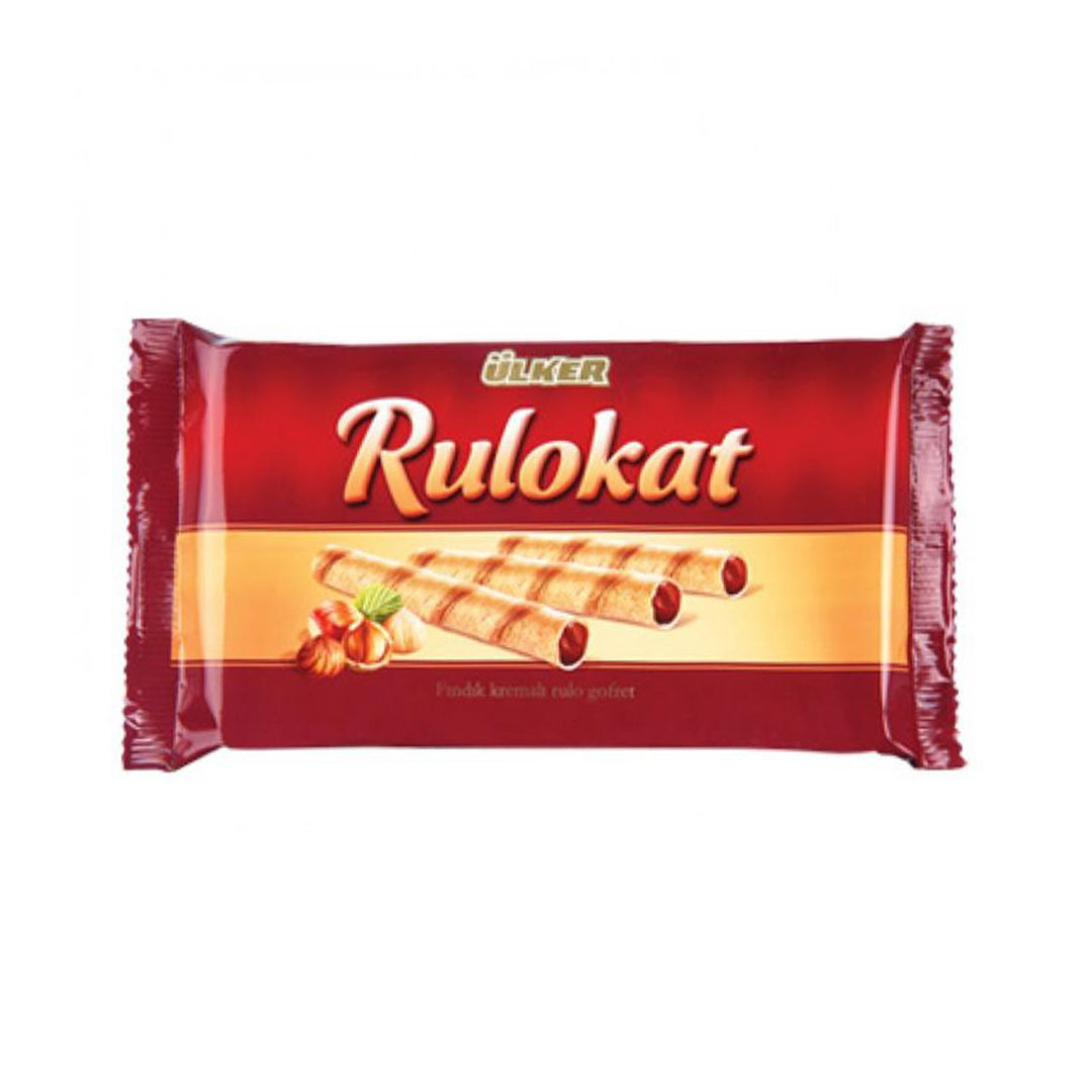 ULKER RULOKAT CIKOLATALI Chocolate Rolled Wafers