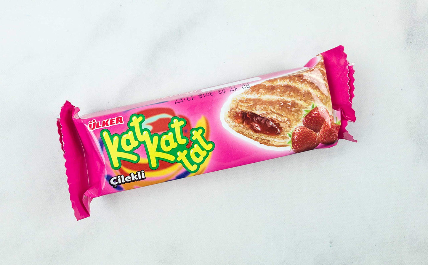 ÜLKER KATKAT TAT ÇİLEKLİ GOFRET Çilekli Gofret 25gr