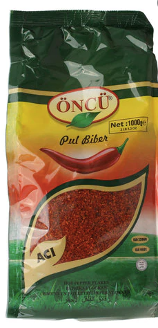 ONCU ACI KIRMIZI PUL BIBER Red Pepper Flakes 1kg