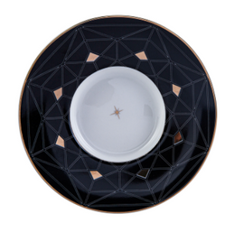 KARACA RIGEL Tea Glass Plate for 6 KISILIK CAY TABAGI