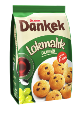 ULKER DANKEK LOKMALIK UZUM Raisin Cake Bite Size 160g