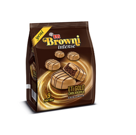 ETI BROWNI INTENSE GOLD MINI CAKE Chocolate Cake CIKOLATALI KEK 9 pack