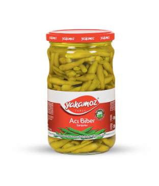 YAKAMOZ ACI BIBER TURSUSU YAKAN Hot Pepper Pickles Glass 720ml