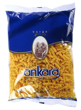 NUHUN ANKARA MAKARNASI Fusili Pasta BURGU MAKARNA 500g