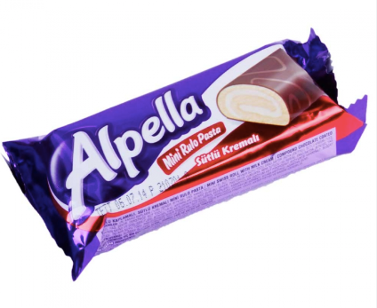 ULKER ALPELLA MINI SUTLU KREMALI SOSLU RULO Mini Cake 28g