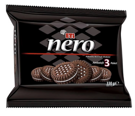 ETI NERO KAKAO KREMALI BISKUVI Cacao Cream Biscuit 3 Pack 330g