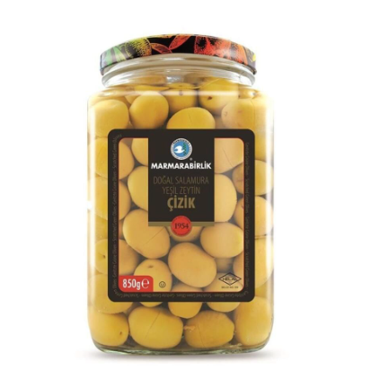 MARMARABIRLIK 4XL Red Pepper Filled Green Olives KIRMIZI BIBER DOLGULU YESIL ZEYTIN 4XL