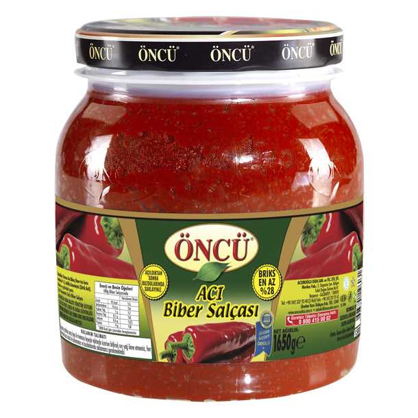 ONCU Hot Pepper Paste ACI BIBER SALCASI 1650g