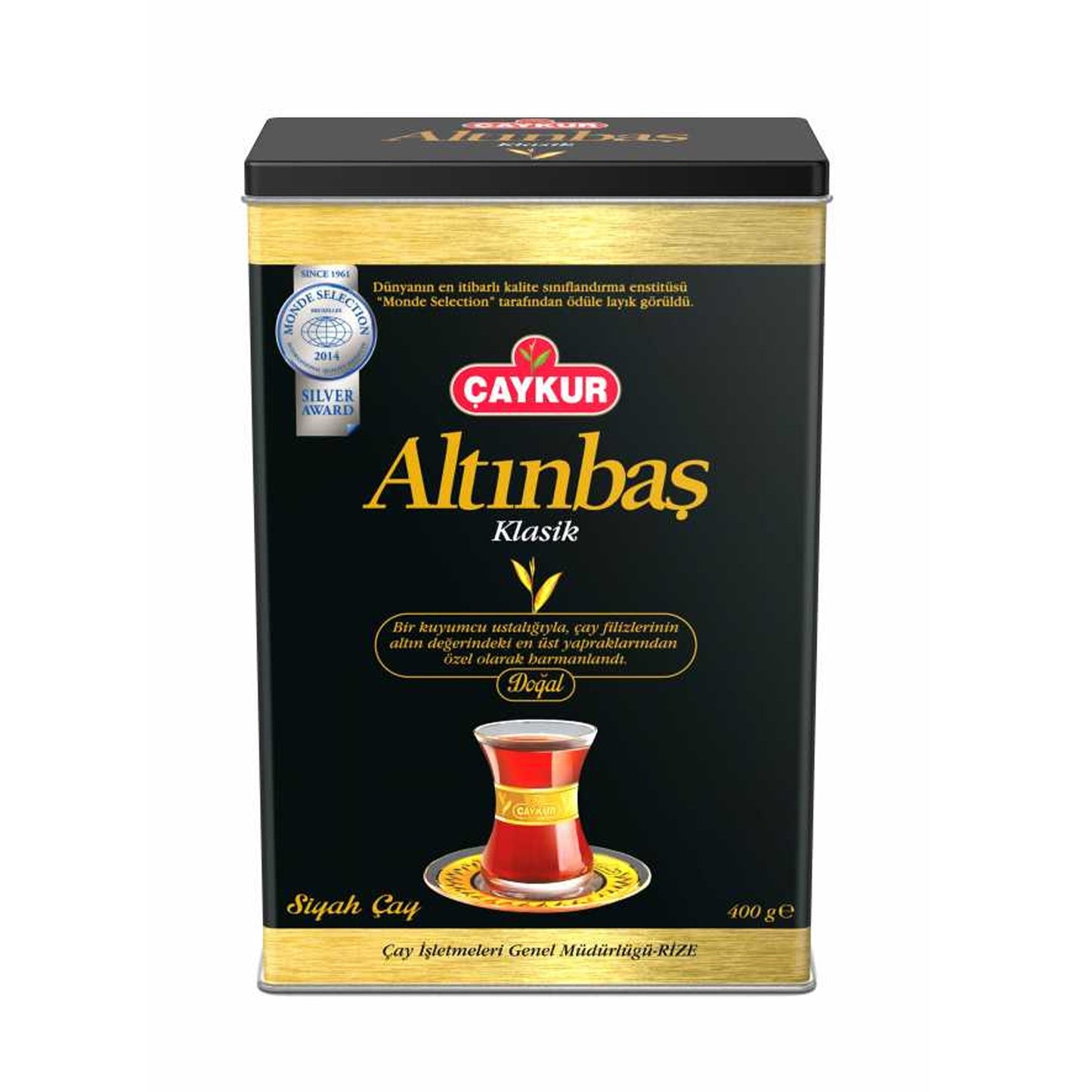 CAYKUR Altinbas Classis Black Tea Tin ALTINBAS KLASIK SIYAH CAY TENEKE 400g