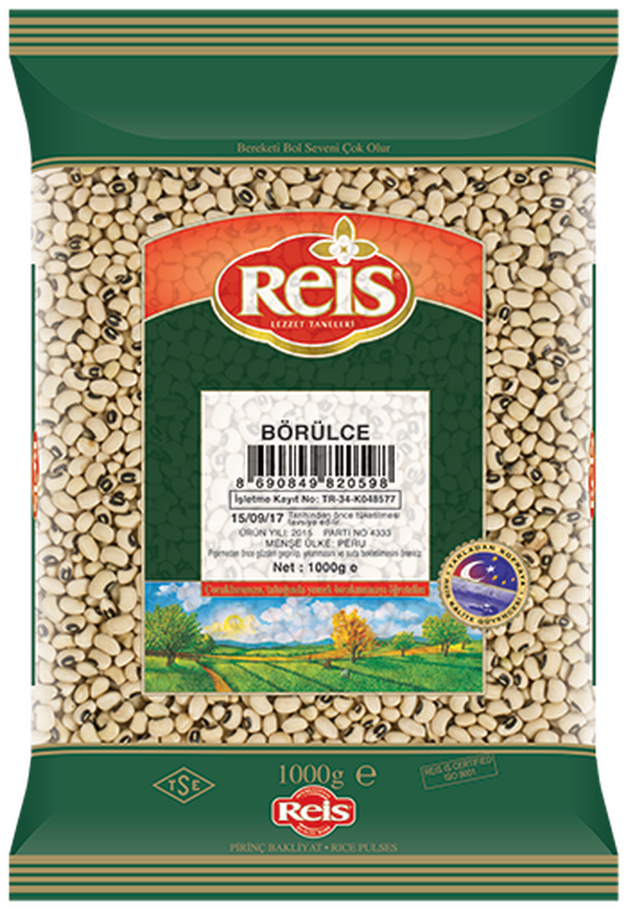 REİS Siyah Gözlü Bezelye BORULCE 1kg