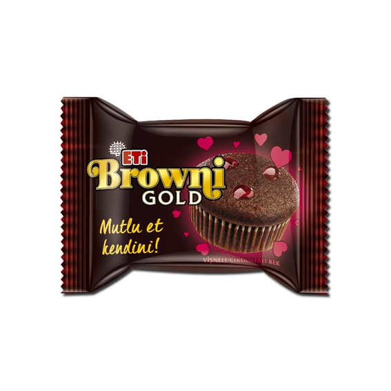 ETI BROWNI GOLD Chocolate Cake with Sour Cherry Sauce VISNELI CIKOLATALI KEK 45g