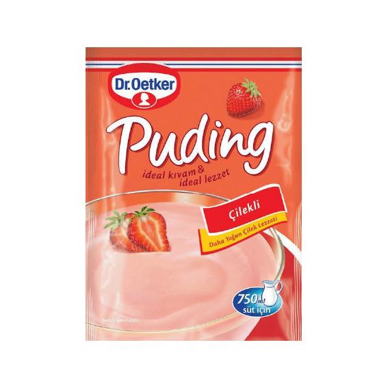 DR OETKER CILEKLI PUDING Strawberry Pudding Mix 120g
