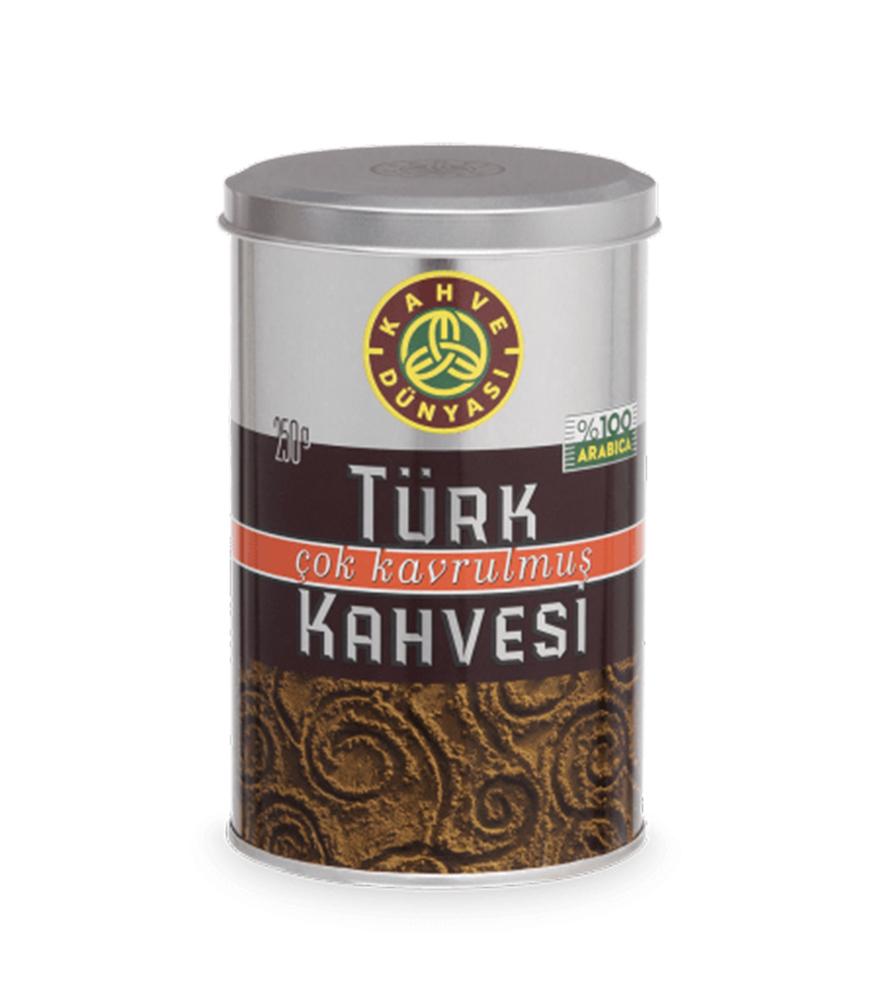 KAHVE DUNYASI Dark Roast Turkish Coffee TURK KAHVESI COK KAVRULMUS 250g