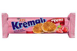 ETI CILEK KREMALI BISKUVI Strawberry Cream Biscuit 77g