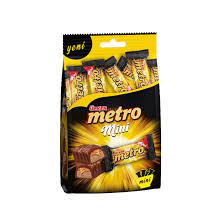 ULKER METRO MINI POSET Nougat Caramel Chocolate Bar Bag 102g
