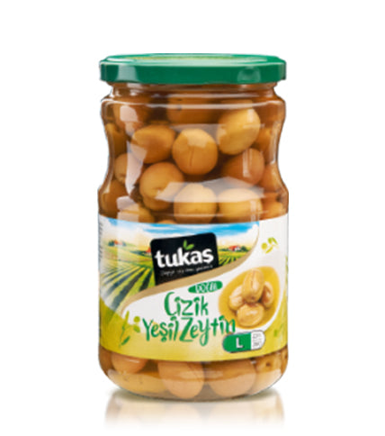 TUKAS Bodrum Çizik Yeşil Zeytin BODRUM CIZIK YEŞİL ZEYTİN 720gr