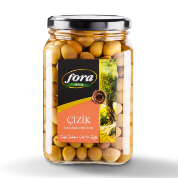 FORA Scratched Green Olives CIZIK YESIL ZEYTIN 1600cc