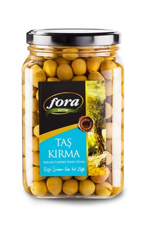 FORA Edremit Cracked Green Olives EDREMIT TAS KIRMA ZEYTIN 700g